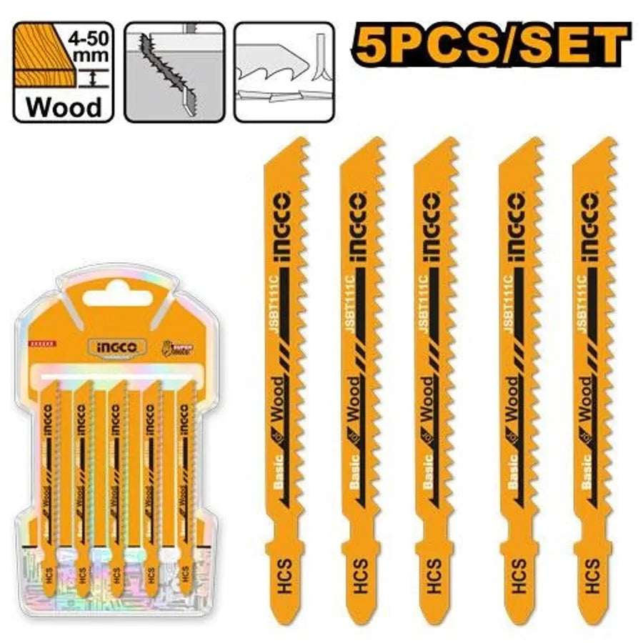 Jig Saw Blade for Wood 5Pcs Set - INGCO